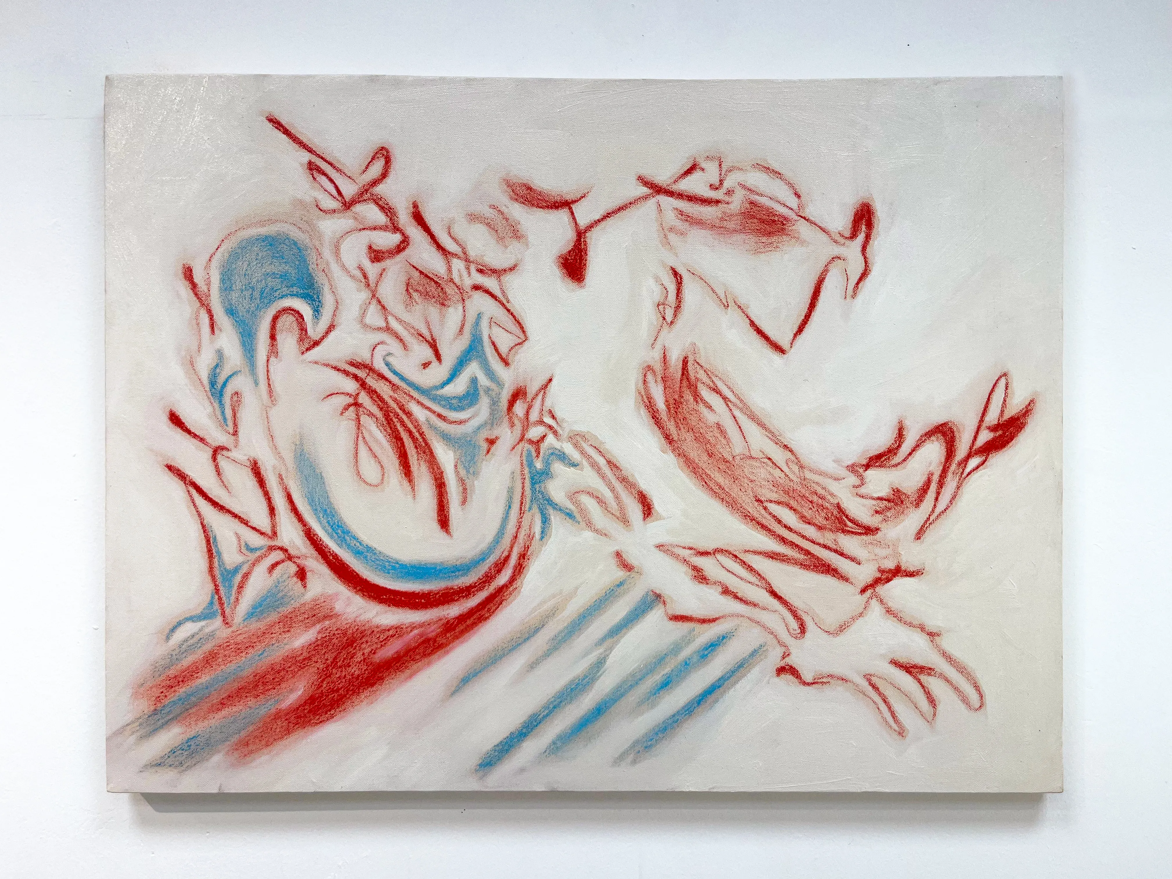 All Beware the Beast II, oil, pigments, and soft pastel on canvas, from the All Beware The Beast series.